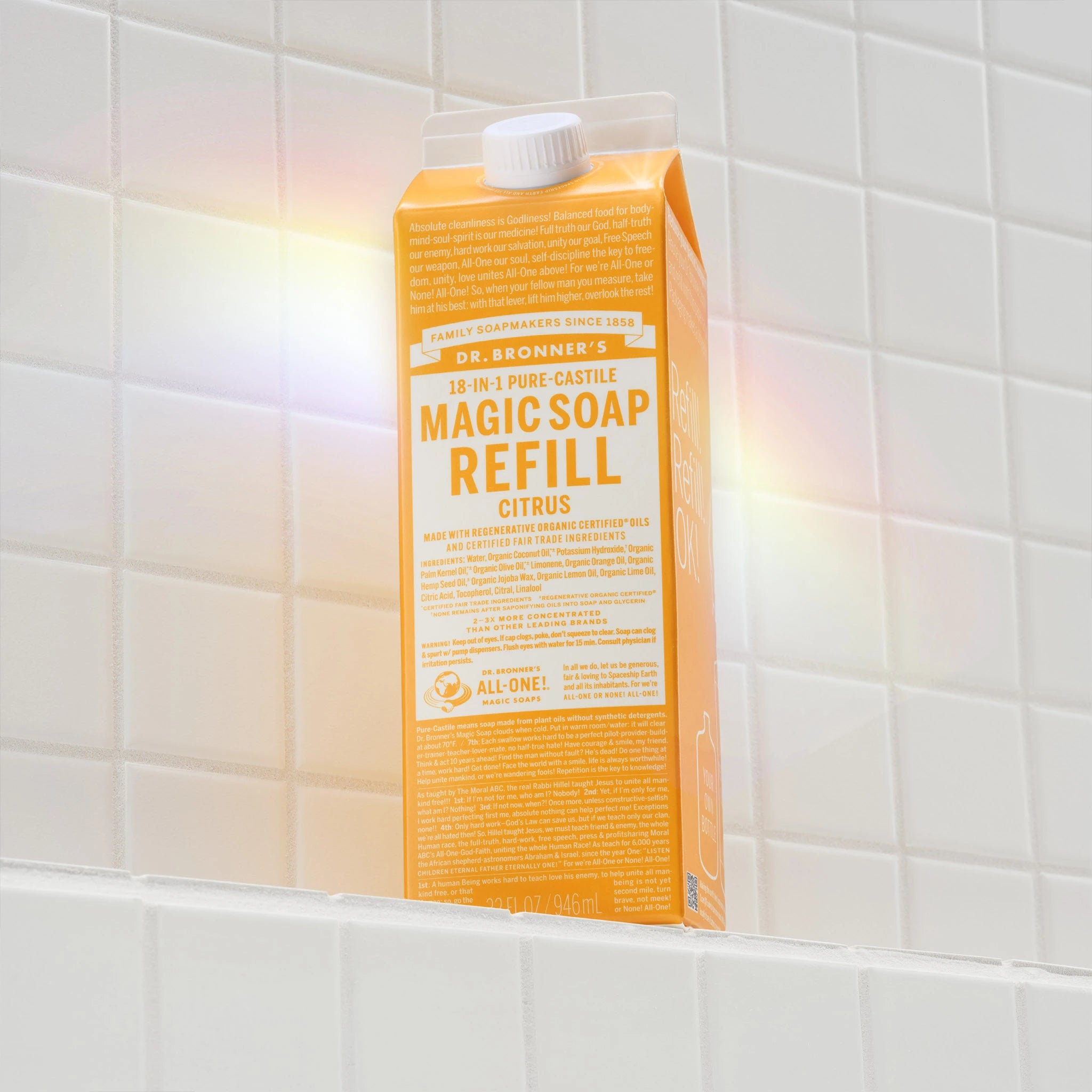Alternative view of Citrus Pure Castile Magic Soap Refill