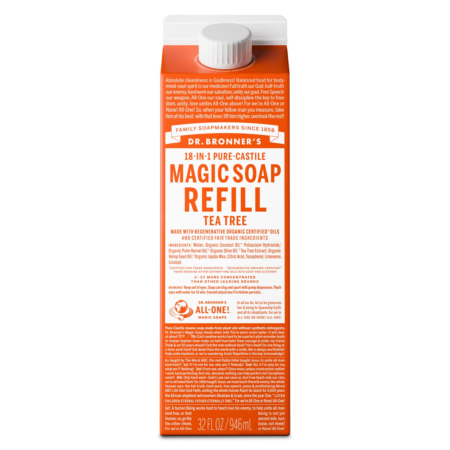 Tea Tree Pure Castile Magic Soap Refill