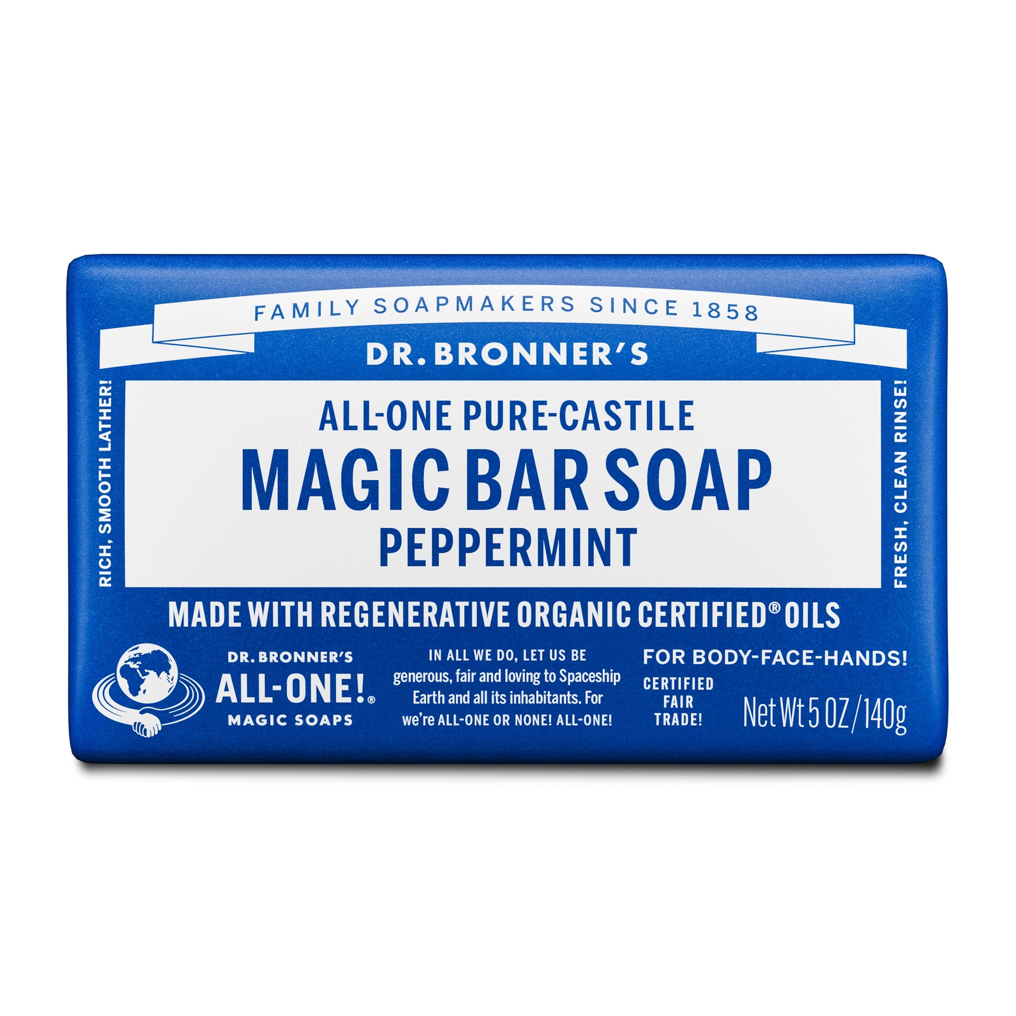 Peppermint Pure Castile Magic Bar Soap